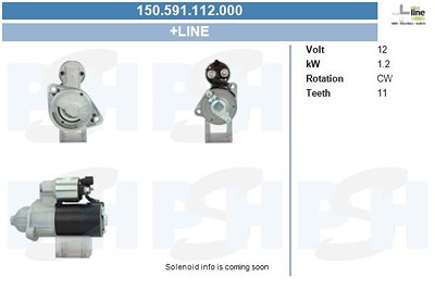 Bv Psh Starter [Hersteller-Nr. 150.591.112.000] für Hyundai, Kia von BV PSH