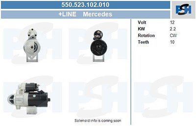 Bv Psh Starter [Hersteller-Nr. 550.523.102.010] für Mercedes-Benz von BV PSH