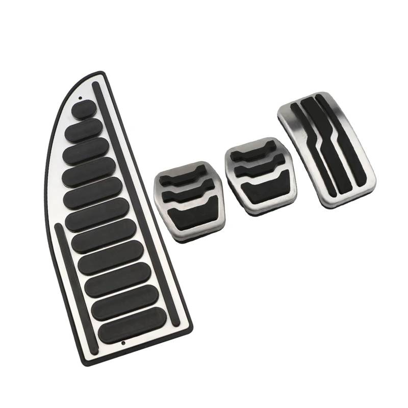 BWBVHRHZY Auto-Gaspedale, Bremspedal-Set, Abdeckungen, Kupplungsauflage, Fußpedal-Abdeckung, passend for Ford Cmax C-Max Smax 2011–2019(MT with Rest) von BWBVHRHZY