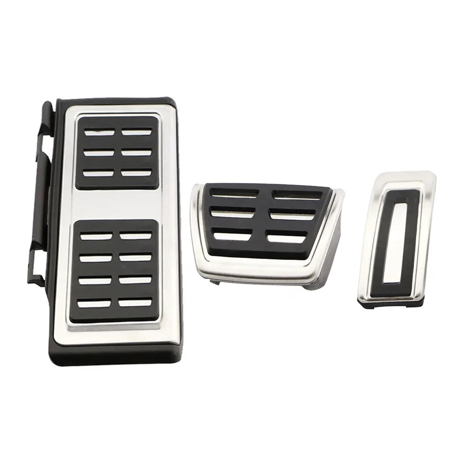 BWBVHRHZY Edelstahl Auto Rest Pedal Fuß Kraftstoff Bremse Kupplung Pedale Abdeckung Fit for VW Fit for Skoda Fit for Kodiaq 2016-2022 Teile Zubehör(LHD with Rest) von BWBVHRHZY