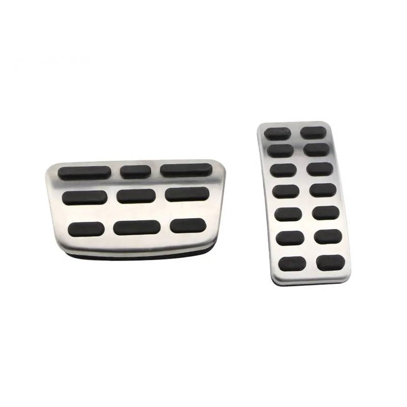 BWBVHRHZY Edelstahl Kupplung Gas Kraftstoff Bremse Rest Pedal Pads Abdeckung Fit for Hyundai IX25 Creta 2012-2017 at MT Auto Styling(2Pcs at Without Rest) von BWBVHRHZY