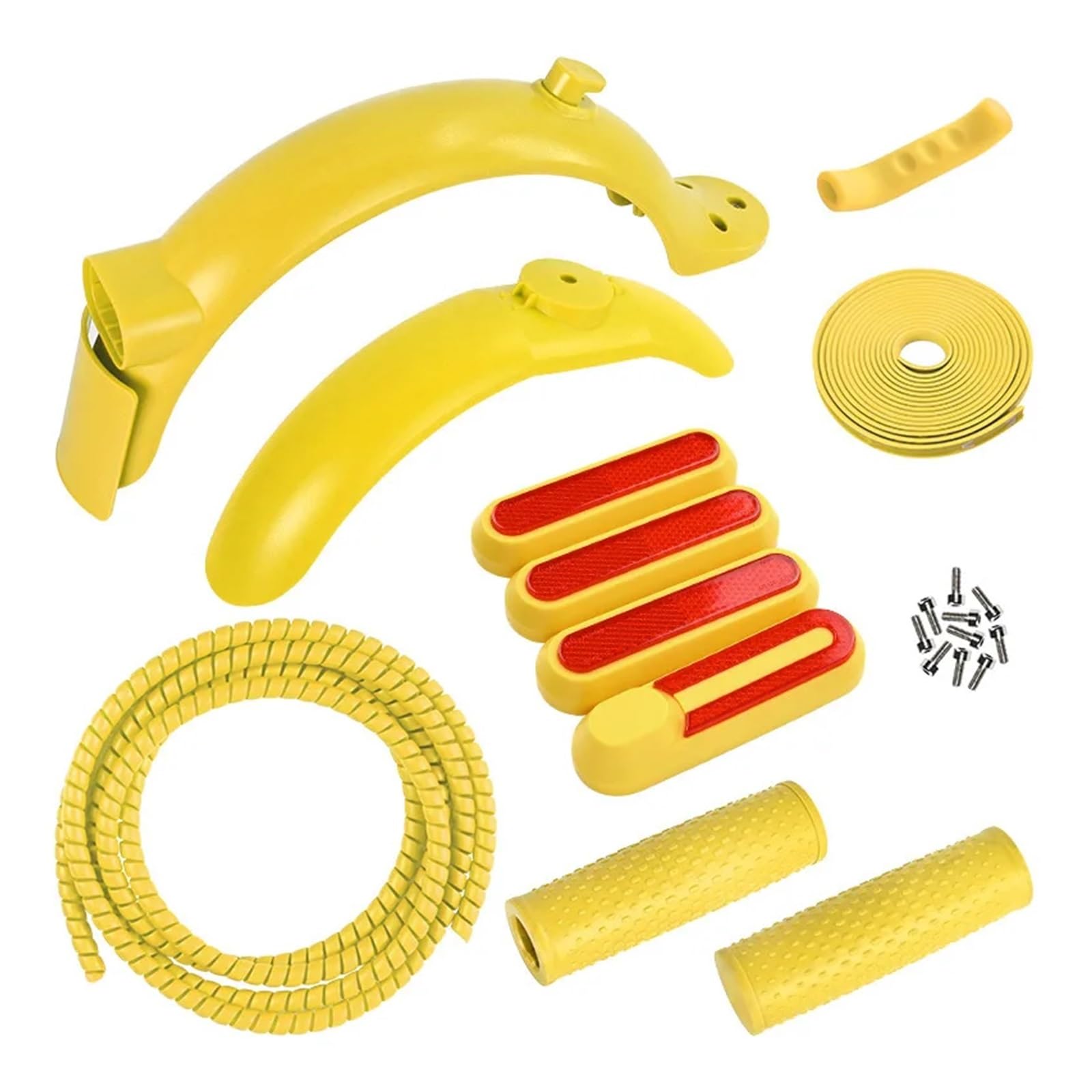 BWBVHRHZY Linie Rohr Anti-Kollision Streifen Lenker Griff Teile Fit for Xiaomi M365 1S Pro 2 Elektrische Roller Farbige schutzblech(Yellow) von BWBVHRHZY