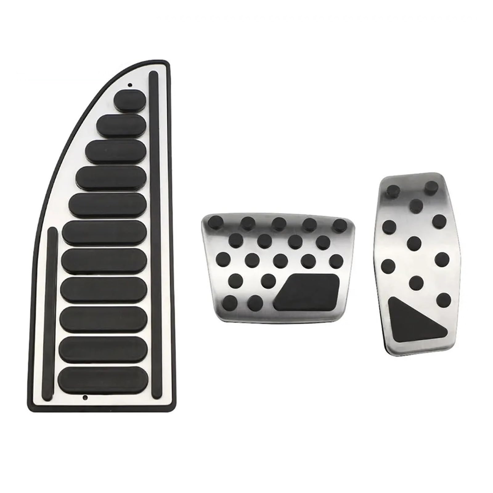 BWBVHRHZY at rutschfeste Gas-Kraftstoff-Bremspedalauflage, Fußpedale, Beschleunigungspedalabdeckung, passend for Jeep Renegade 2015–2022, LHD, Auto-Zubehör(3Pcs at with Rest) von BWBVHRHZY