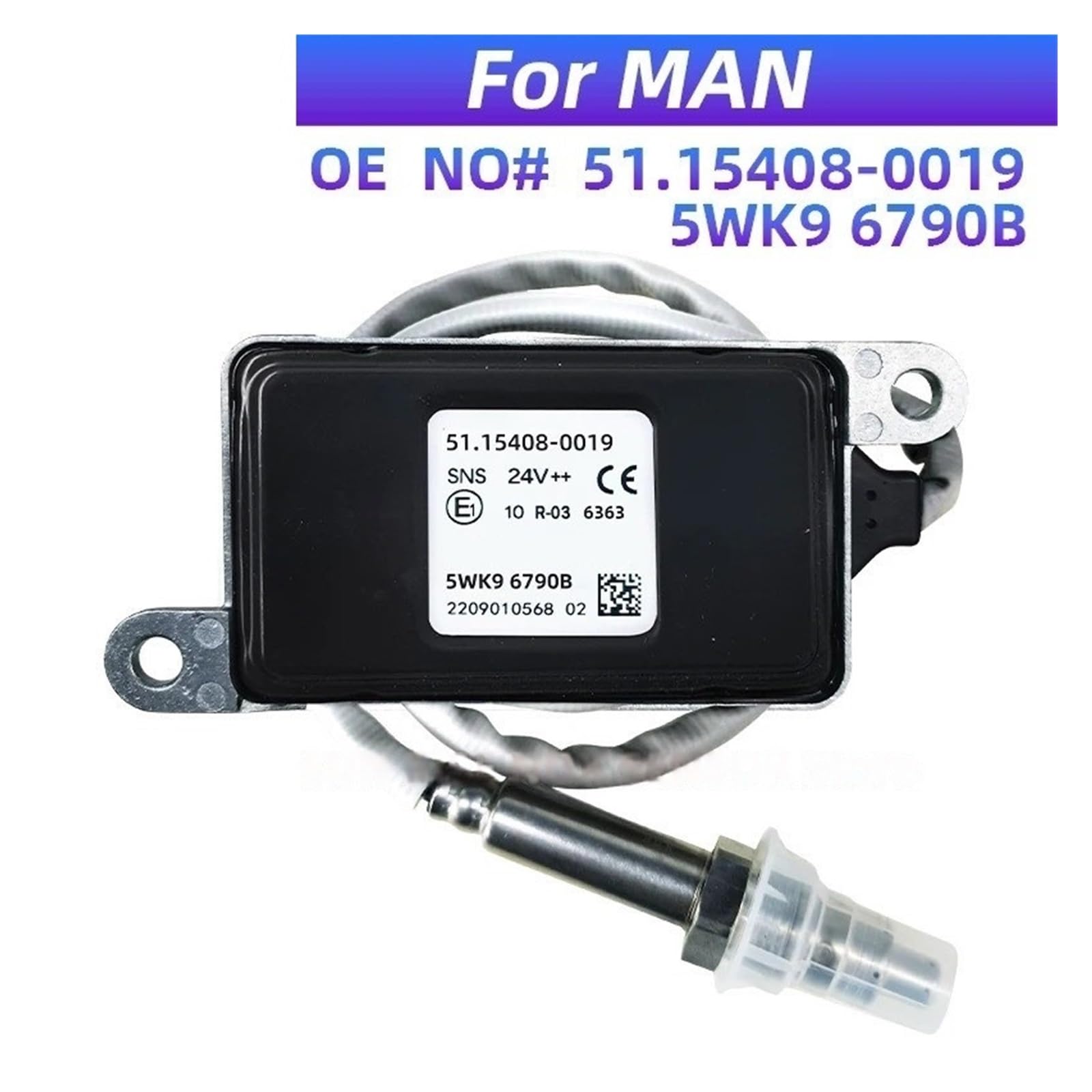 5WK96790B 51.15408-0019 51154080019 Stickstoff-Sauerstoff-Sensor 24V kompatibel for Man LKW-Nox-Sensor(5WK96790B) von BWJUSWS