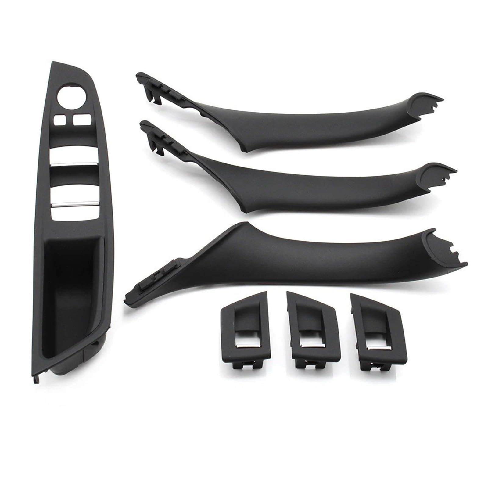 Auto-Innentürgriff LHD RHD Auto Innentür Armlehne Innen Pull Griff Set Für 5 Series Für F10 Für F11 Für 523i Für 525i Für 528i Für 530i Autoinnenraumtürgriff(LHD Black) von BWVMVB