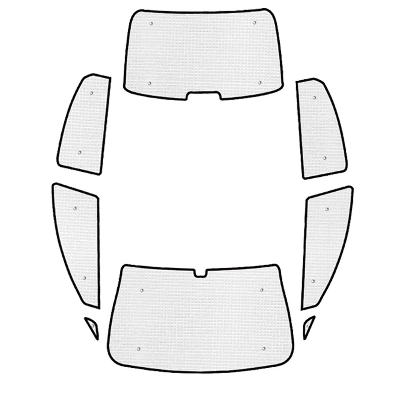 Auto Sonnenschutz Für VW Für Transporter T5 SWB 2003~2015 Auto Vollständige Abdeckung Sonnenschutz Sonnenschutz Fenster Sonnenschutz Abdeckung Zubehör Auto Sonnenblende(Rear Shades) von BWVMVB