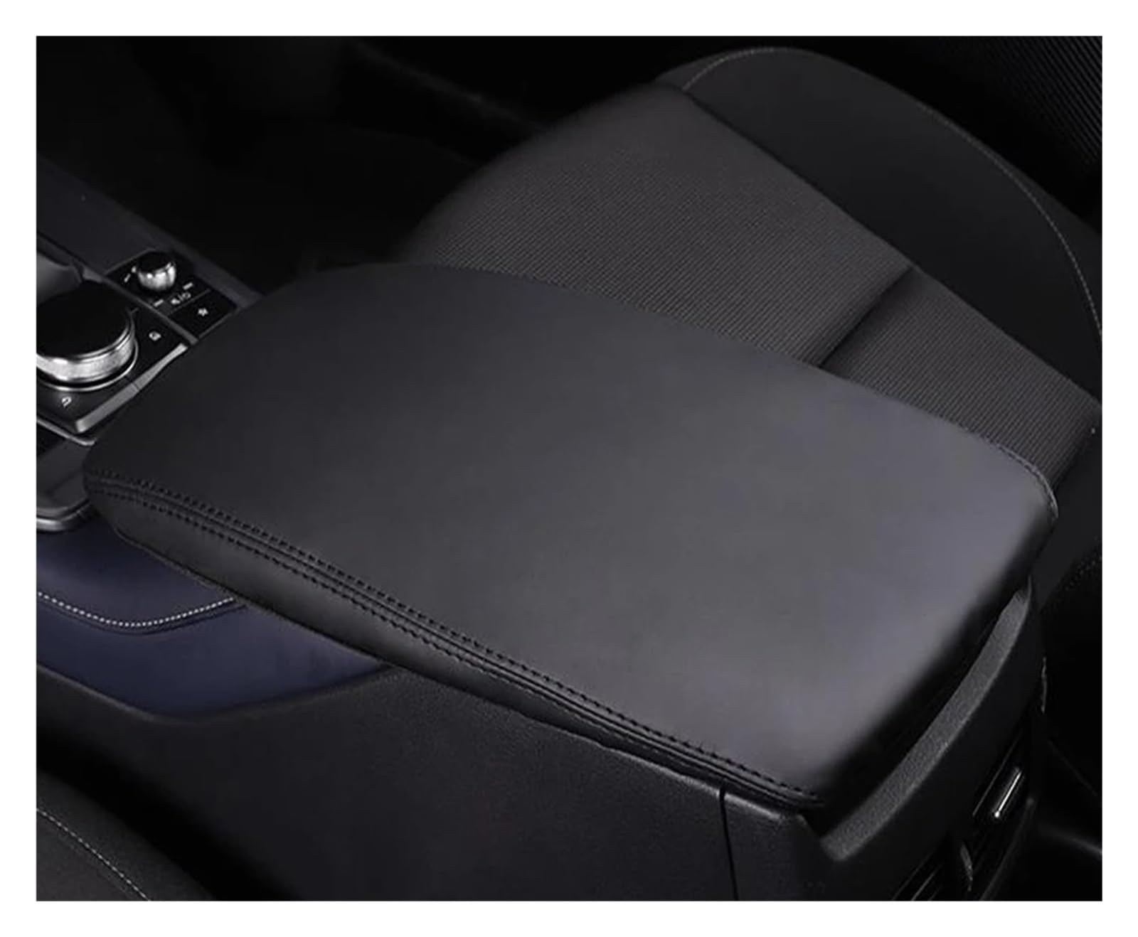 Auto Zubehör Innenraum Auto Armlehnen Box Cover Center Konsole Dekoration Innen Auto Zubehör Für Mazda Für CX-30 Für CX30 Für CX 30 2020 2021 2022 Auto-Innendekoration(Black Line) von BWVMVB