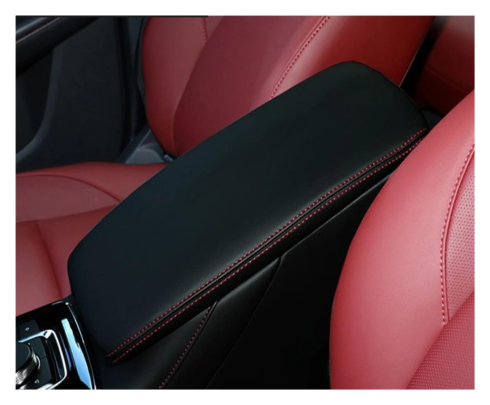 Auto Zubehör Innenraum Auto Armlehnen Box Cover Center Konsole Dekoration Innen Auto Zubehör Für Mazda Für CX-30 Für CX30 Für CX 30 2020 2021 2022 Auto-Innendekoration(Red Line) von BWVMVB