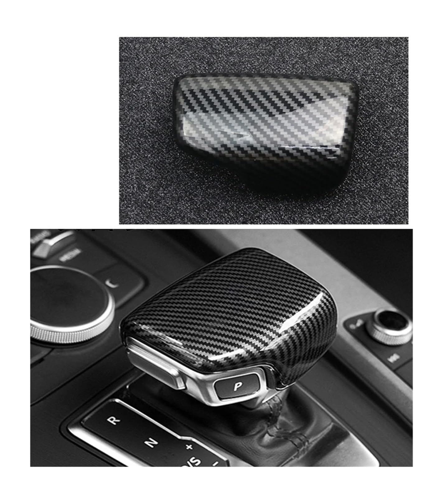 Auto Zubehör Innenraum Carbon Fiber Innen Tür Panel Dekorative Tür Schüssel Abdeckung Trim Für A4 Für B9 Auto Styling Tür Griff Aufkleber Auto Zubehör Auto-Innendekoration(Carbon fiber1) von BWVMVB