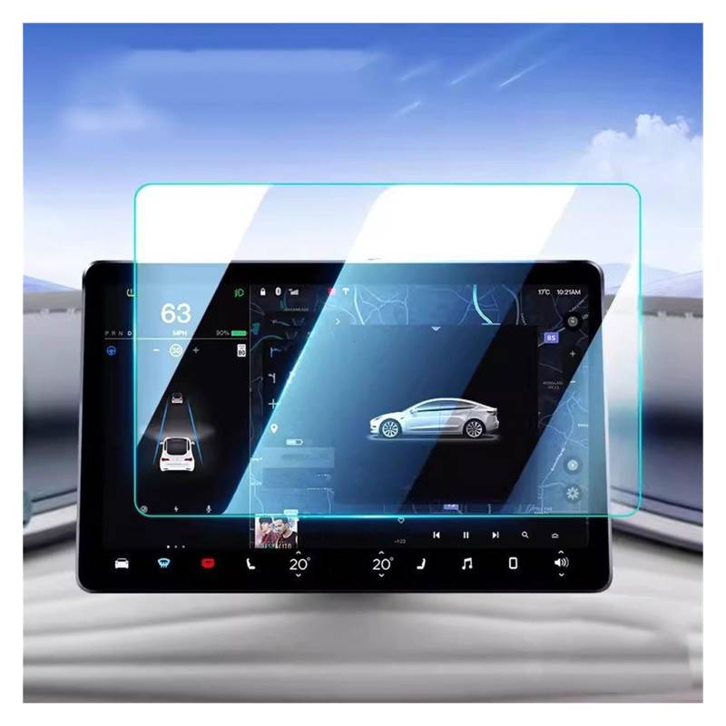 Displayschutz-Folie Für BYD Für ATTO 3 2022 2023 Auto Infotainment Radio GPS Konsole Navigation Gehärtetem Glas Screen Protector Navigation Schutzfolie von BWVMVB