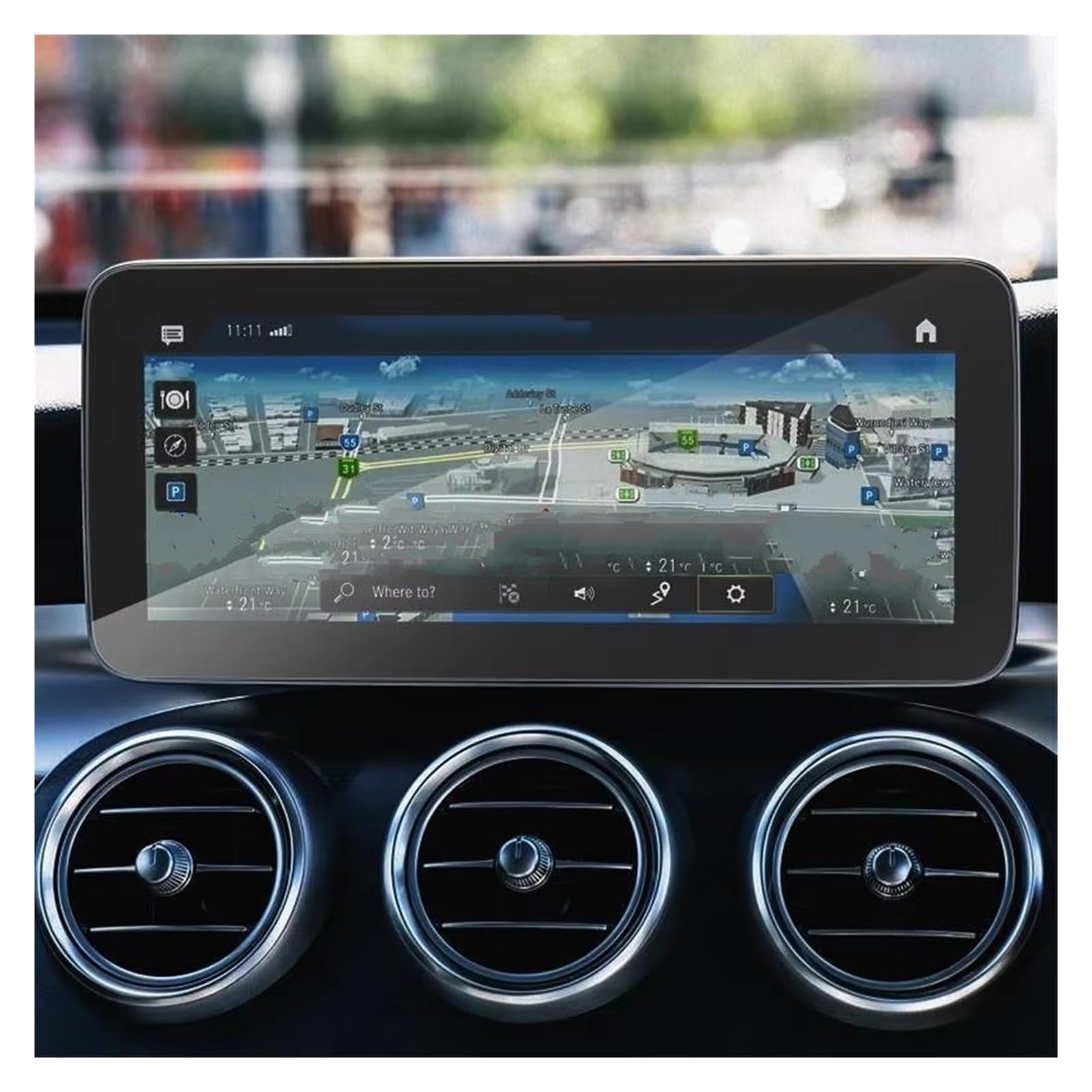 Displayschutz-Folie Für Benz C-Klasse W205 W204 C180 C200 C260 2019 2020 10,25 Zoll Auto GPS Navigation Displayschutzfolie Aus Gehärtetem Glas Navigation Schutzfolie von BWVMVB