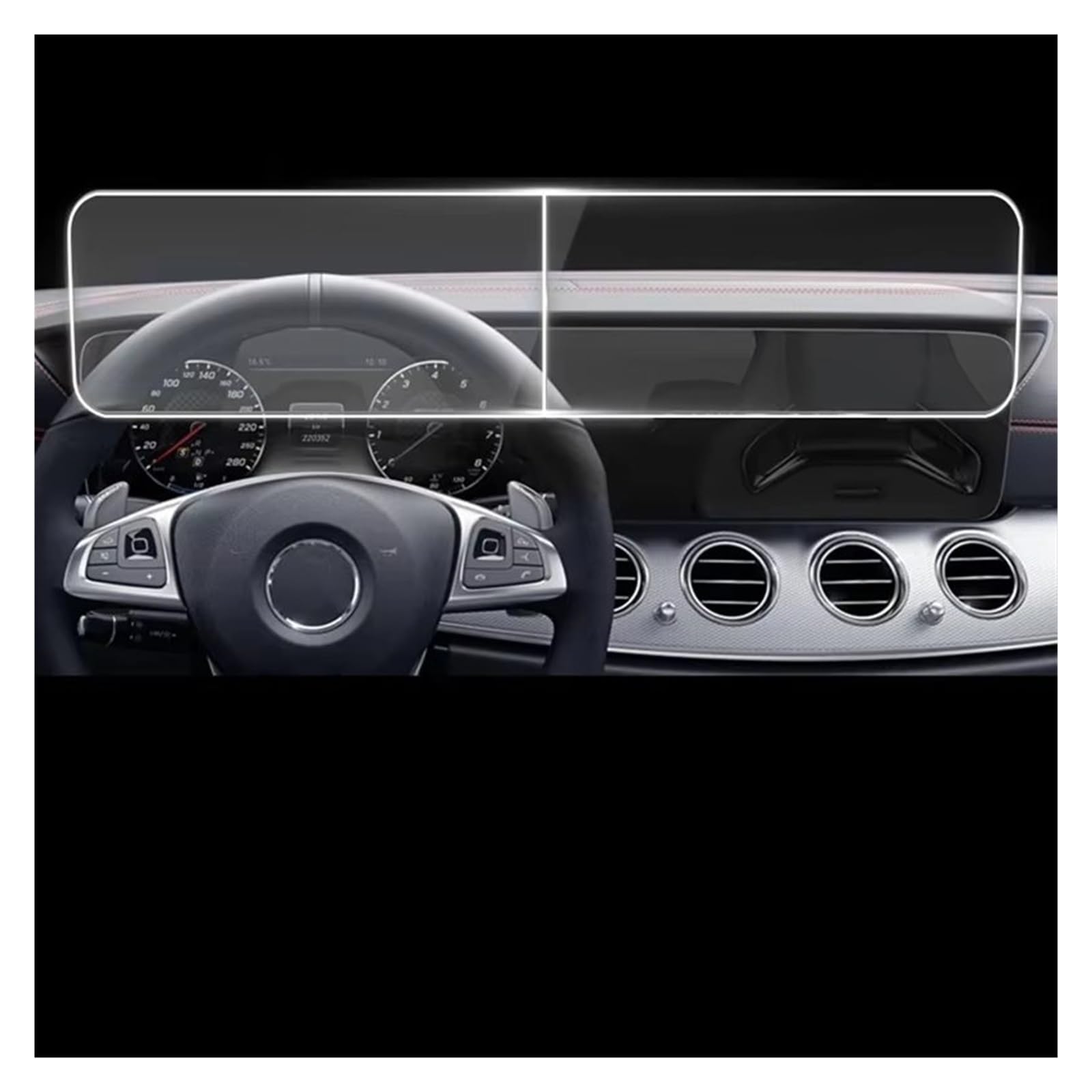 Displayschutz-Folie Für Benz E-Klasse W213 W222 2017 2018 2019 2020 2021 12,3 Zoll Auto GPS Navigation Displayschutzfolie Aus Gehärtetem Glas Navigation Schutzfolie von BWVMVB