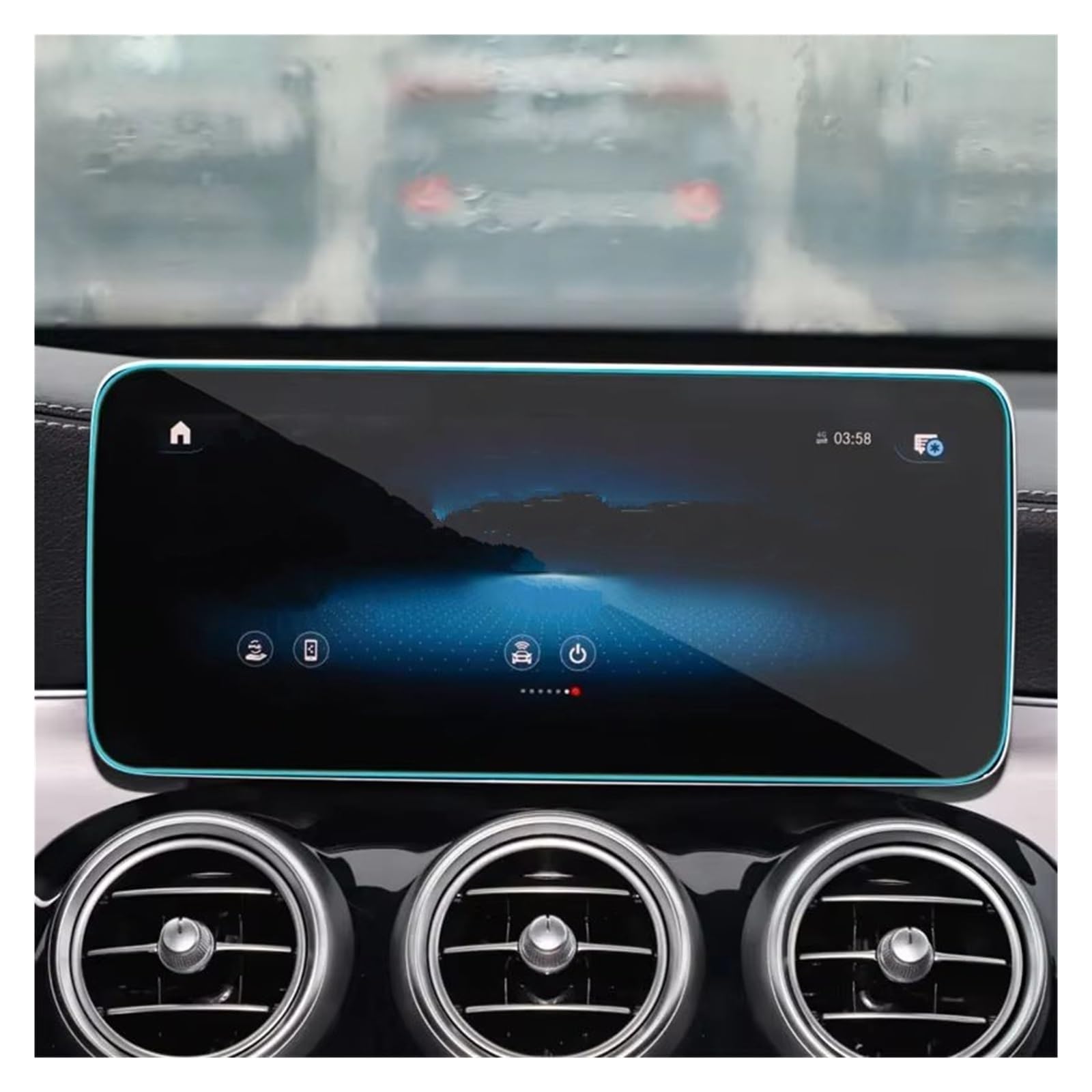 Displayschutz-Folie Für Benz Für GLC Class250 300 X253 C253 2020 2021 2022 Auto 10,25 Zoll Navigationsfilm LCD-Zubehör Bildschirm Aus Gehärtetem Glas Navigation Schutzfolie von BWVMVB