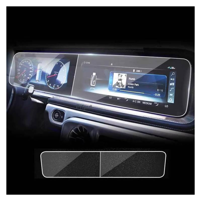 Displayschutz-Folie Für Benz Für GLE Für GLS GS Glas W167 V167 GLE350/450 X167 G463 G500 W222 Autonavigationsbildschirm Schutzfolie Aus Gehärtetem Glas Navigation Schutzfolie von BWVMVB