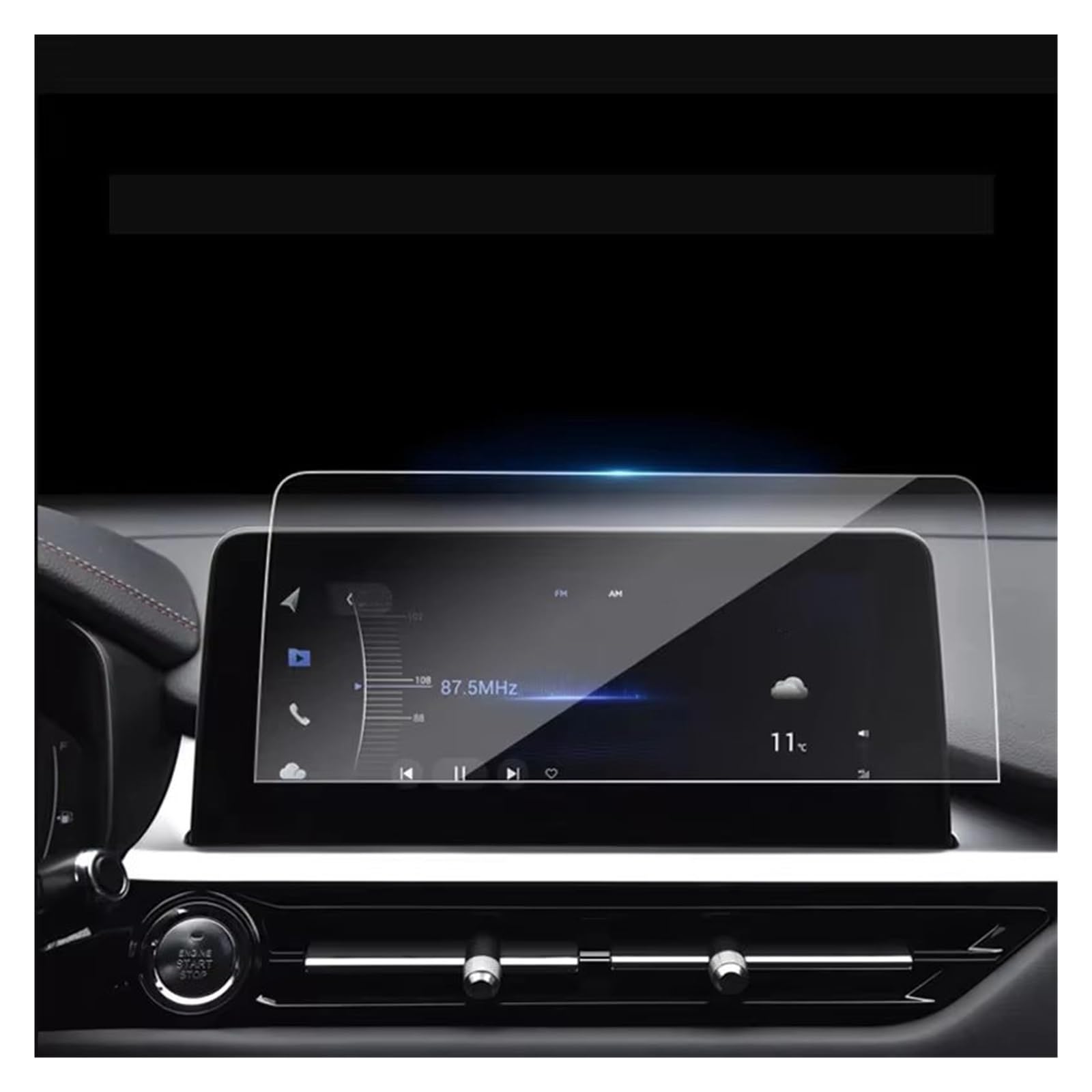 Displayschutz-Folie Für Chery Für Tiggo 7 Pro 2020 2021 Gehärtetes Glas Autonavigation Displayschutzfolie LCD-Touch-Display Film Innendekoration Navigation Schutzfolie von BWVMVB