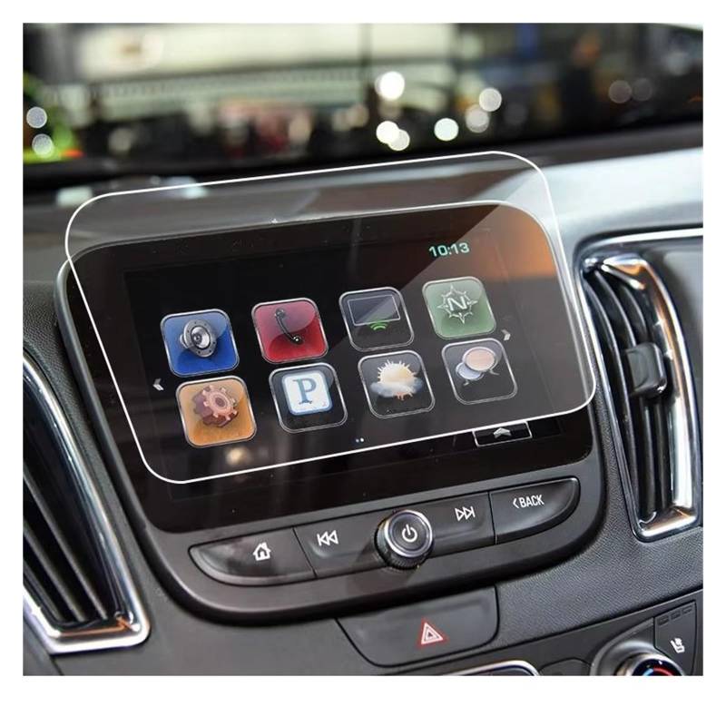 Displayschutz-Folie Für Chevrolet Für Equinox 2019 2018 Für Chevy Für Malibu Für Volt 2016 2017 2018 2019 Abdeckung 8 Zoll Touchscreen Zubehör Gehärtetes Glas Film Navigation Schutzfolie von BWVMVB