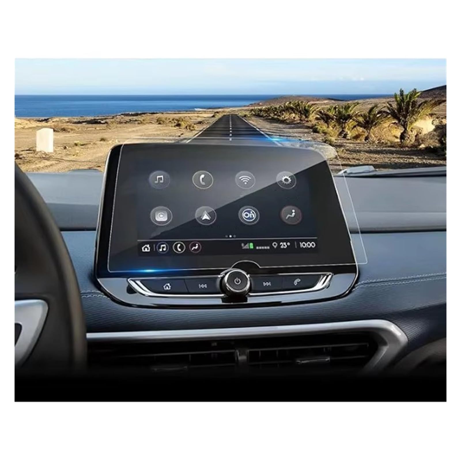 Displayschutz-Folie Für Chevrolet Für Tracker 2020 2021 2022 2023 Auto Infotainment Stereo Radio GPS Navigation Gehärtetem Glas Screen Protector Navigation Schutzfolie von BWVMVB