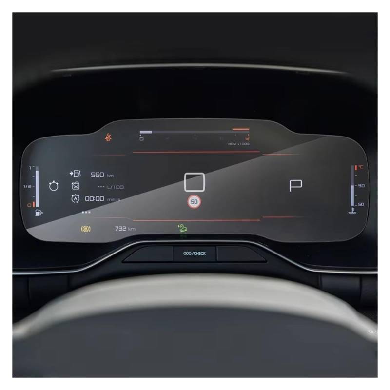 Displayschutz-Folie Für Citroen Für C5 Für Aircross 2022-heute Auto-Armaturenbrett-Display, Kratzfestes Zubehör, TPU-Schutzfolie Navigation Schutzfolie von BWVMVB