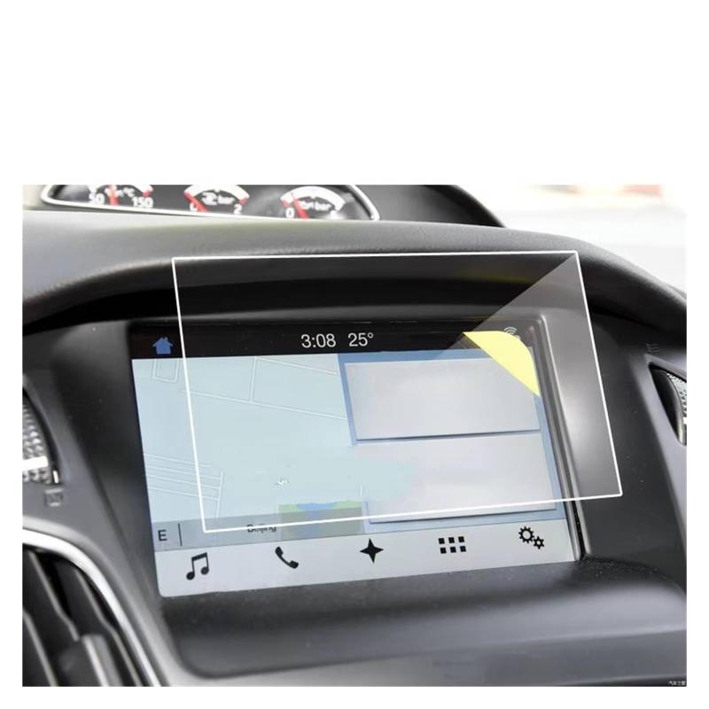 Displayschutz-Folie Für Ford Für Focus Für RS Für ST Für SYNC2 Für SYNC3 2013-2018 8 Zoll CPS Displayschutzfolie Aus Gehärtetem Glas Navigation Schutzfolie von BWVMVB