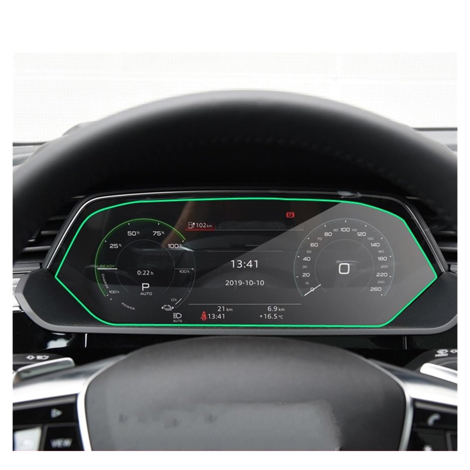 Displayschutz-Folie Für Für E-tron 2018-2021 Auto GPS Navigation Dashboard Schutz Zubehör Gehärtetem Glas LCD Screen Schutz Film Aufkleber Navigation Schutzfolie von BWVMVB