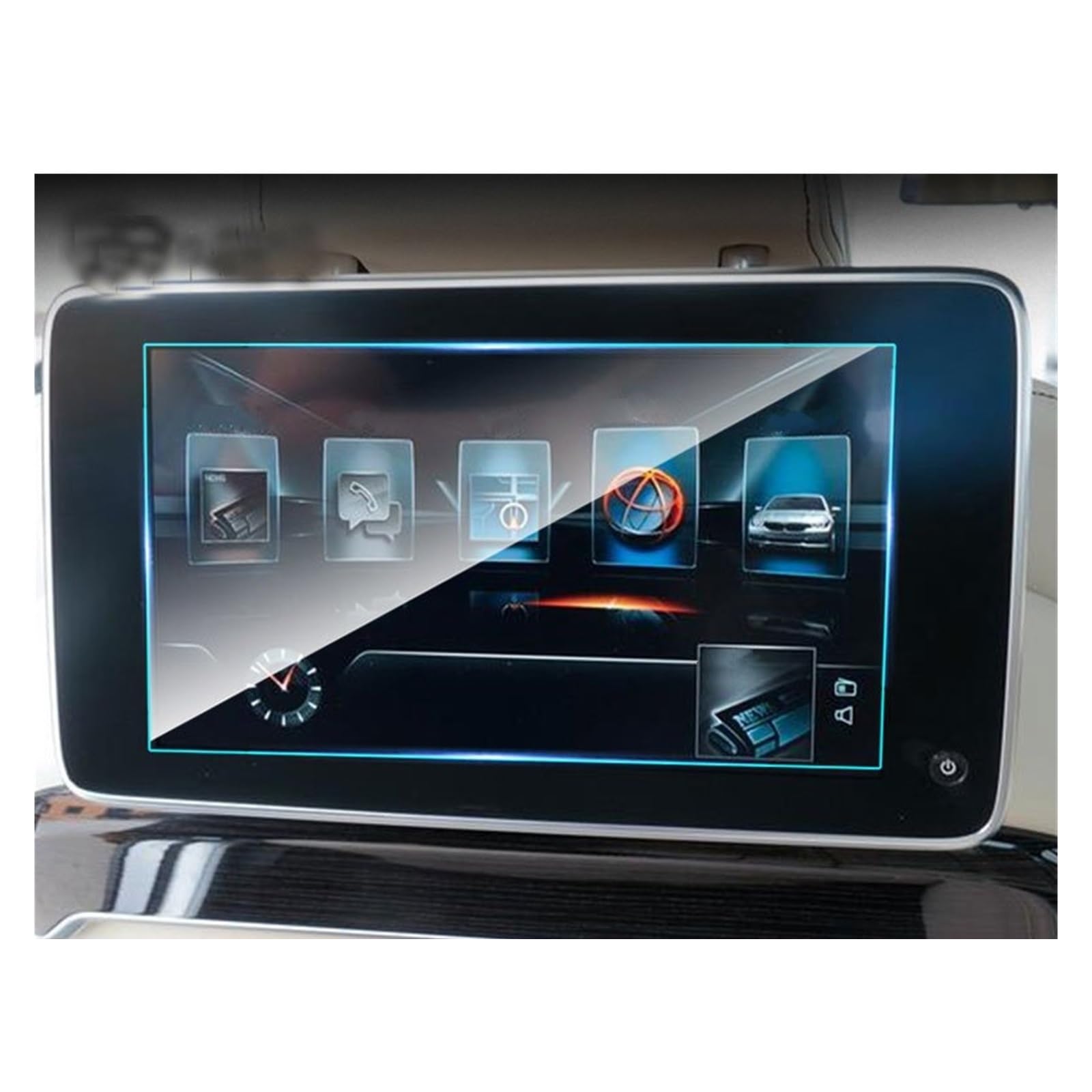 Displayschutz-Folie Für G11 G12 Serie 7 2016-2020 Automotive Interior GPS Navigation Film LCD Bildschirm Gehärtetem Glas Schutz Film 10,2 Zoll Navigation Schutzfolie von BWVMVB