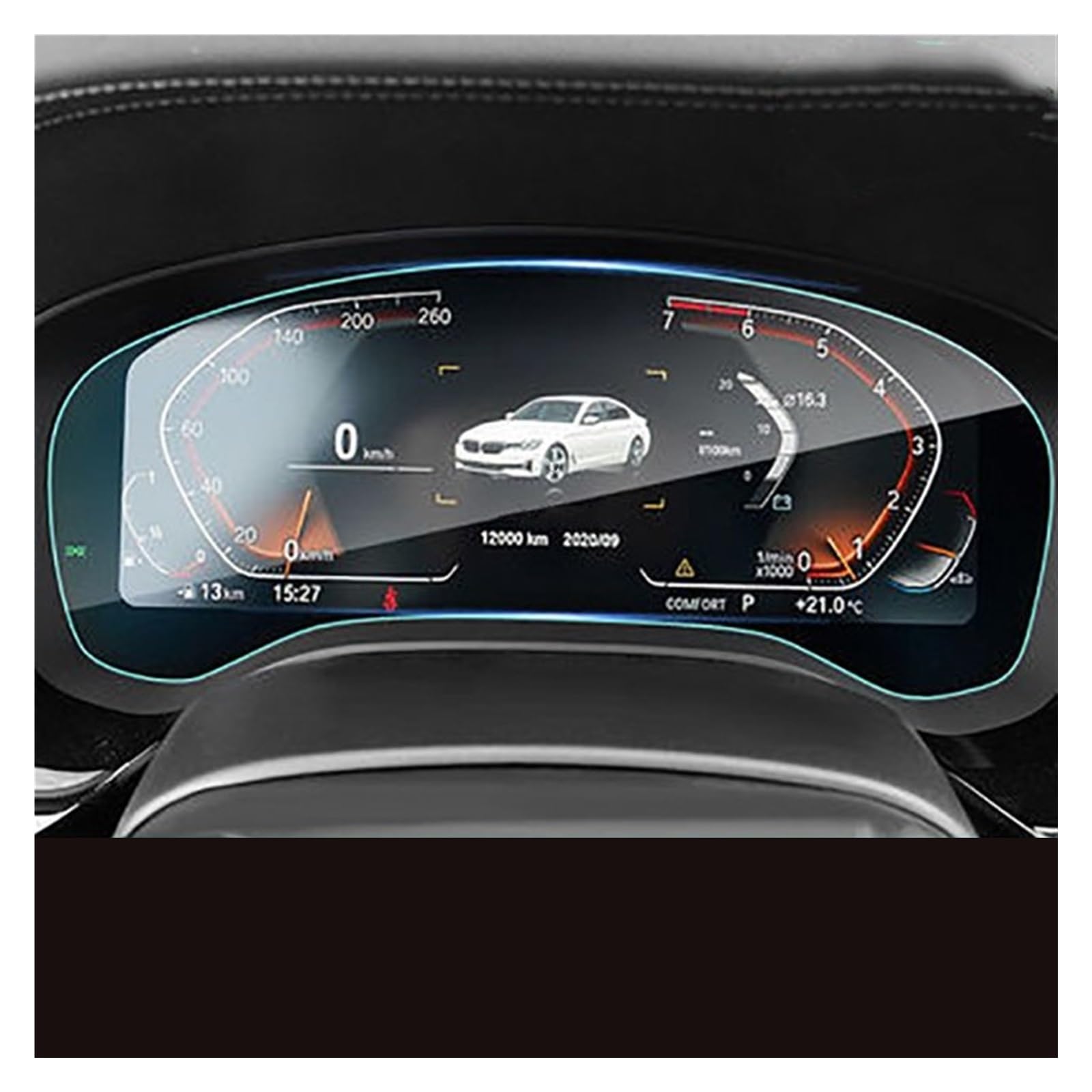 Displayschutz-Folie Für G30 G31 Serie 5 2021 2022 12,5 Zoll Auto GPS Navigation LCD Bildschirm Gehärtetes Glas Schutzfolie Anti-Scratch Zubehör Navigation Schutzfolie von BWVMVB