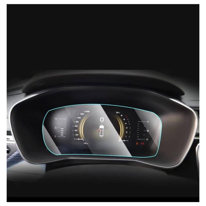 Displayschutz-Folie Für Geely Für Azkarra Für Boyue Für PRO 2020 2021 LCD-Autoradio GPS-Navigation Gehärtetes Glas Und TPU-Armaturenbrett-Bildschirmschutzfolie Navigation Schutzfolie von BWVMVB