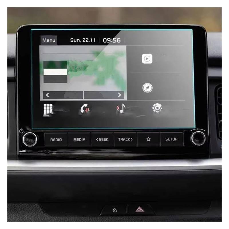 Displayschutz-Folie Für Kia Für Stonic 2021 2022 8 Zoll Autoradio GPS Navigation Displayschutzfolie Aus Gehärtetem Glas Displayschutzfolie Navigation Schutzfolie von BWVMVB