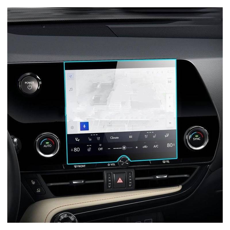 Displayschutz-Folie Für Lexus Für NX NX450H NX350 NX250 NX350H 2022 Autoradio GPS Auto-Infotainment-Bildschirmaufkleber Aus Gehärtetem Glas Filmschutz Navigation Schutzfolie von BWVMVB