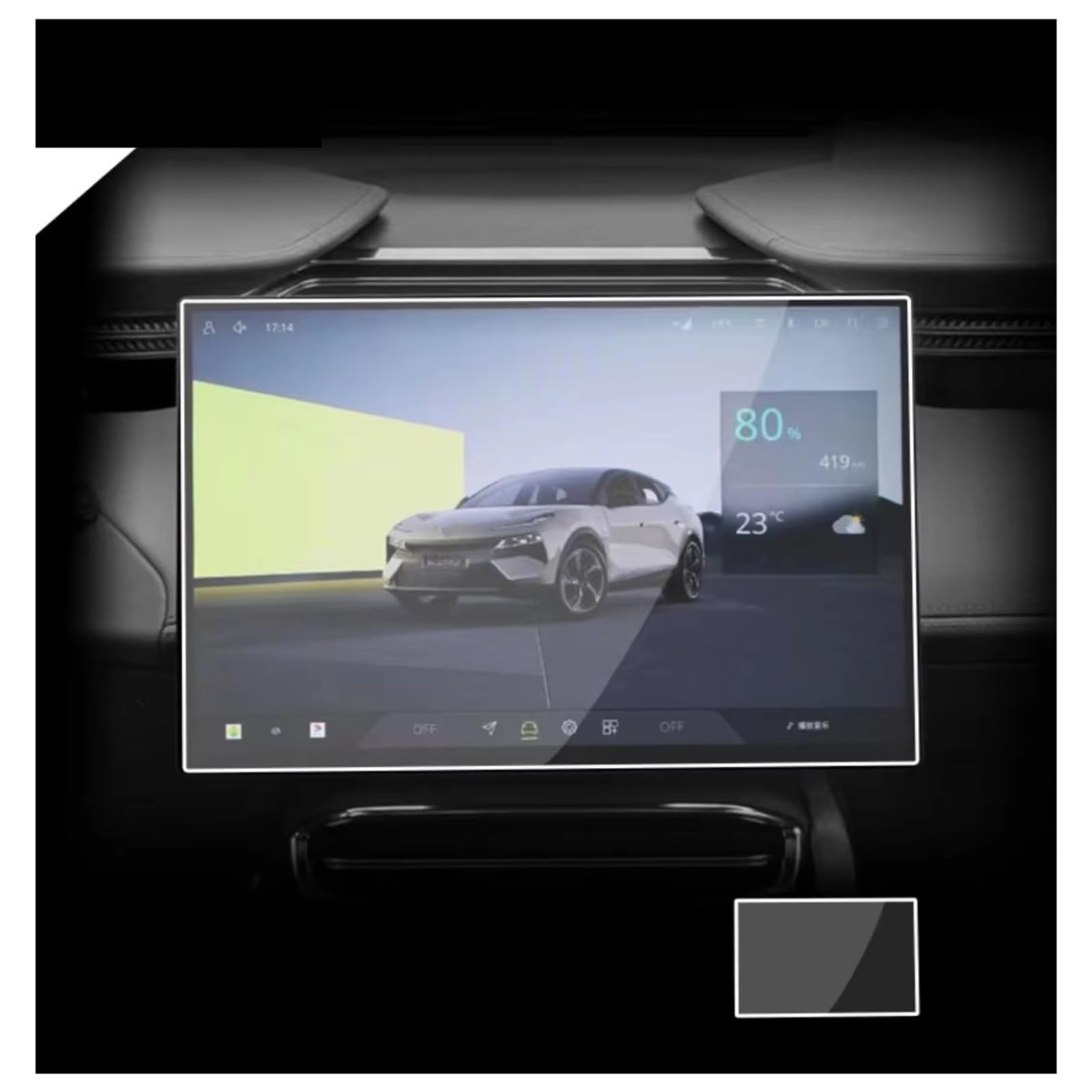 Displayschutz-Folie Für Lotus Für Eletre 2023 Auto LCD GPS Navigation PET Touchscreen Schutzfolie Navigation Schutzfolie von BWVMVB