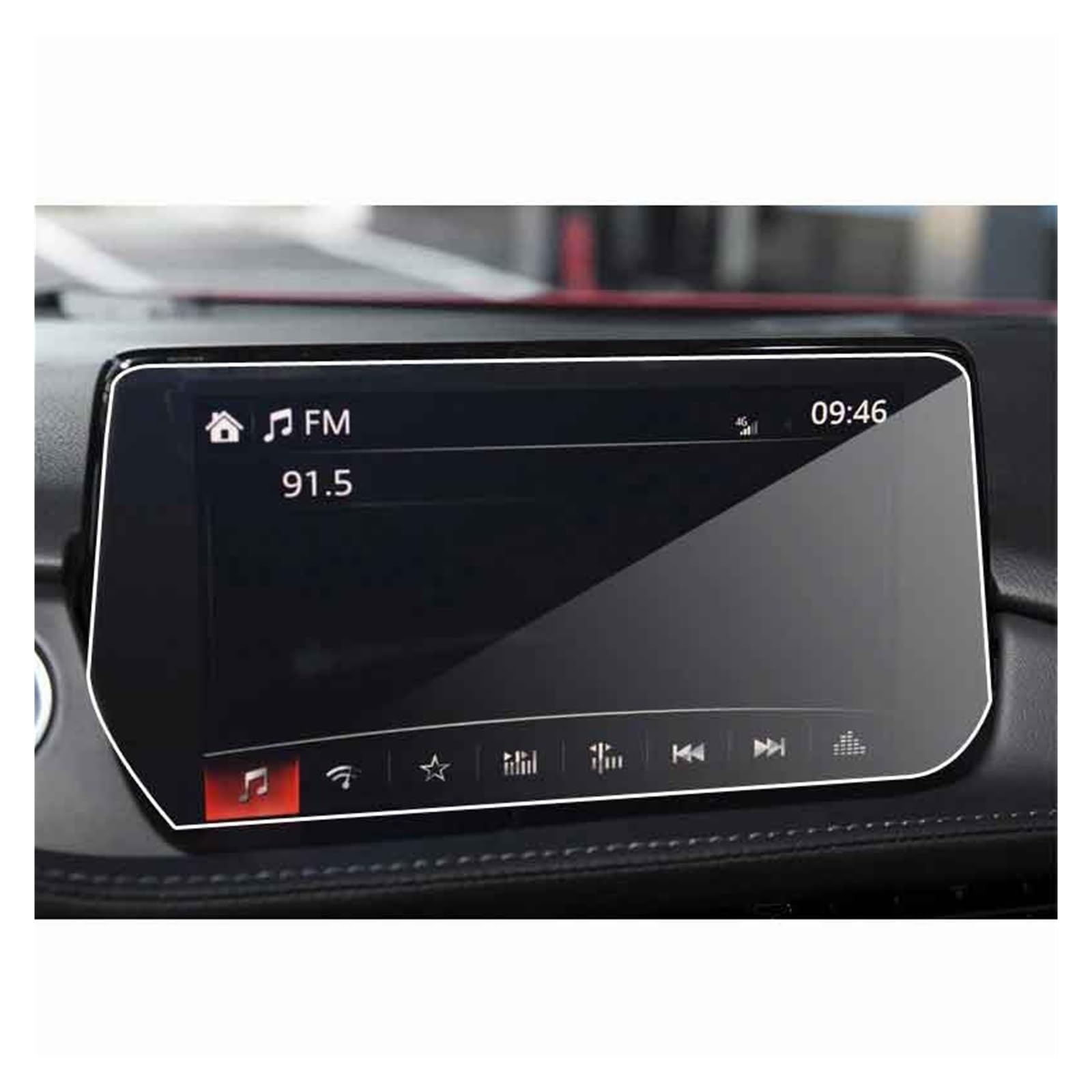 Displayschutz-Folie Für Mazda 6 Für Atenza 2014-2020 Auto GPS Navigation Gehärtetem Glas Screen Protector Film Portective Bildschirm Auto Zubehör Innen Navigation Schutzfolie von BWVMVB