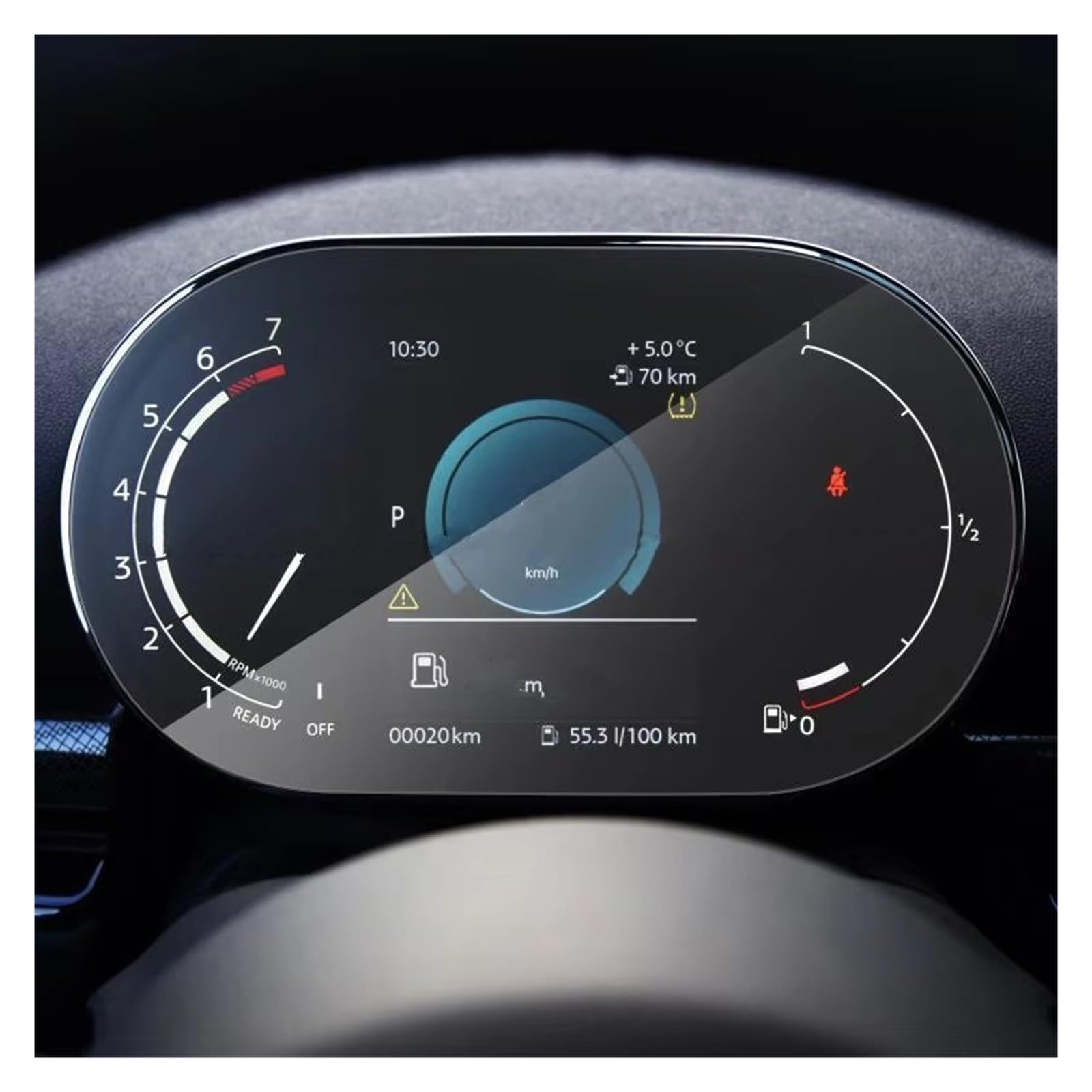 Displayschutz-Folie Für Mini Für Cooper Für Countryman 2021 2022 Autoinnenausstattung Instrumentenzubehör Displayschutzfolie Aus Gehärtetem Glas Navigation Schutzfolie von BWVMVB