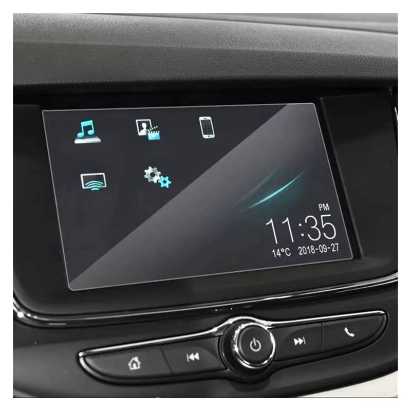 Displayschutz-Folie Für Opel Für Crossland Für X 2017-2021 7 8 Zoll Auto-Innenraum GPS-Navigationsbildschirm Gehärtetes Glas Schutzfolie Anti-Kratz-Innenraum Navigation Schutzfolie von BWVMVB