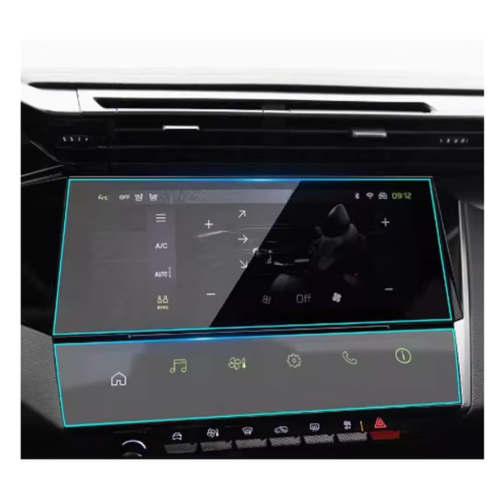 Displayschutz-Folie Für Peugeot 408 308 Für SW 2022 2023 10 Zoll Gehärtetes Glas Autonavigation Displayschutzfolie LCD-Aufkleber Zubehör Navigation Schutzfolie von BWVMVB