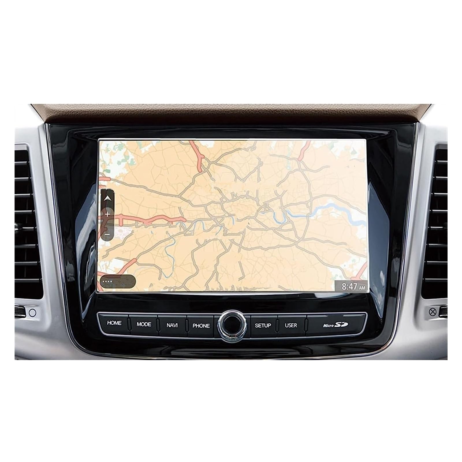 Displayschutz-Folie Für SsangYong Für Rexton 2021 GPS Navigation Touchscreen Schutzfolie 2 Stück PET Film Protector Navigation Schutzfolie von BWVMVB