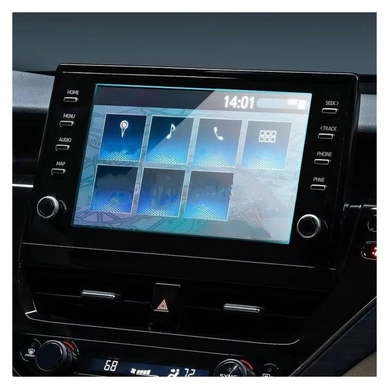 Displayschutz-Folie Für Toyota Für Camry 2021 Autoradio GPS-Navigation Innenzubehör Gehärtetes Glas Displayschutzfolie Navigation Schutzfolie von BWVMVB