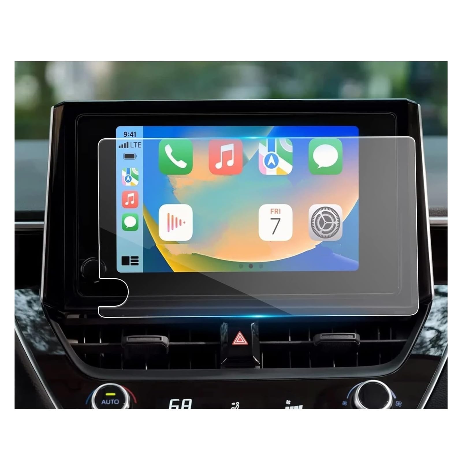 Displayschutz-Folie Für Toyota Für RAV4 2023 2024 Auto LCD GPS Navigation Gehärtetem Glas Touch Screen Film Protector Navigation Schutzfolie von BWVMVB