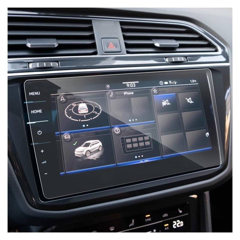 Displayschutz-Folie Für VW Für Tiguan Für Allspace R Line 2021 2022 9,2 Zoll Auto GPS Navigation Displayschutzfolie Aufkleber Zubehör Navigation Schutzfolie von BWVMVB