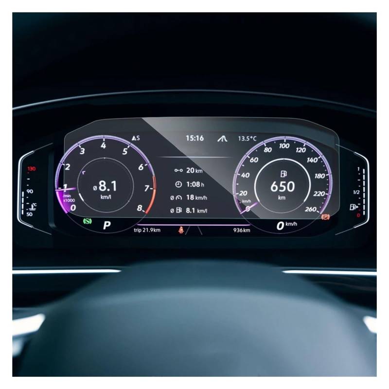 Displayschutz-Folie Für VW Für Tiguan Für Allspace R Line 2021 2022 9,2 Zoll Auto GPS Navigation Displayschutzfolie Aufkleber Zubehör Navigation Schutzfolie von BWVMVB