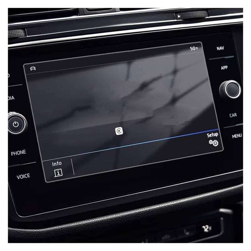 Displayschutz-Folie Für VW Für Tiguan MK2 2016-2020 8 Zoll Auto Infotainment Radio GPS Navigation Gehärtetes Glas Displayschutzfolie Navigation Schutzfolie von BWVMVB