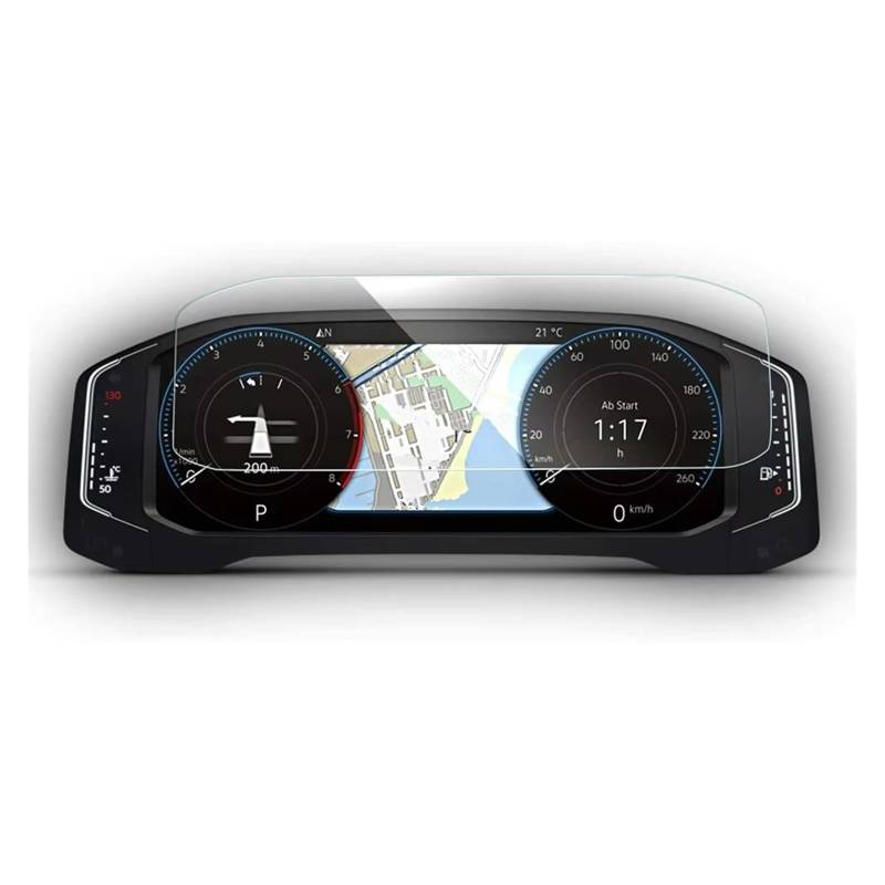 Displayschutz-Folie Für VW Für Tiguan Mk2 Für Atlas 2021 2022 2023 Auto Instrument Dashboard Displayschutzfolie Schutzfolie Aus Gehärtetem Glas Navigation Schutzfolie von BWVMVB