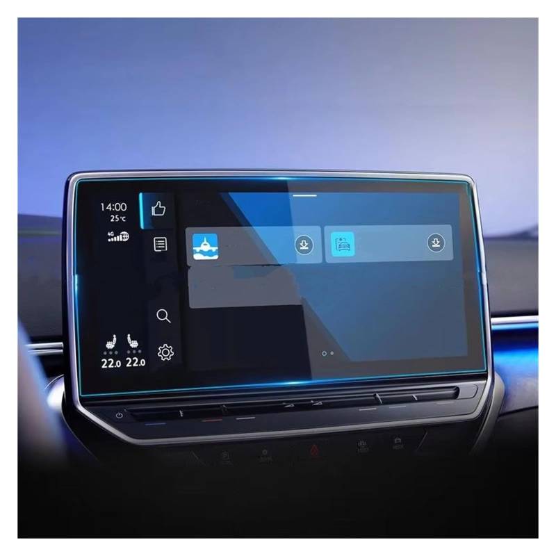 Displayschutz-Folie Für VW ID3 2021 2022 2023 Zentrale Steuerung Bildschirm Rotector Film GPS Navigation Gehärtetem Glas Screen Protector Navigation Schutzfolie von BWVMVB