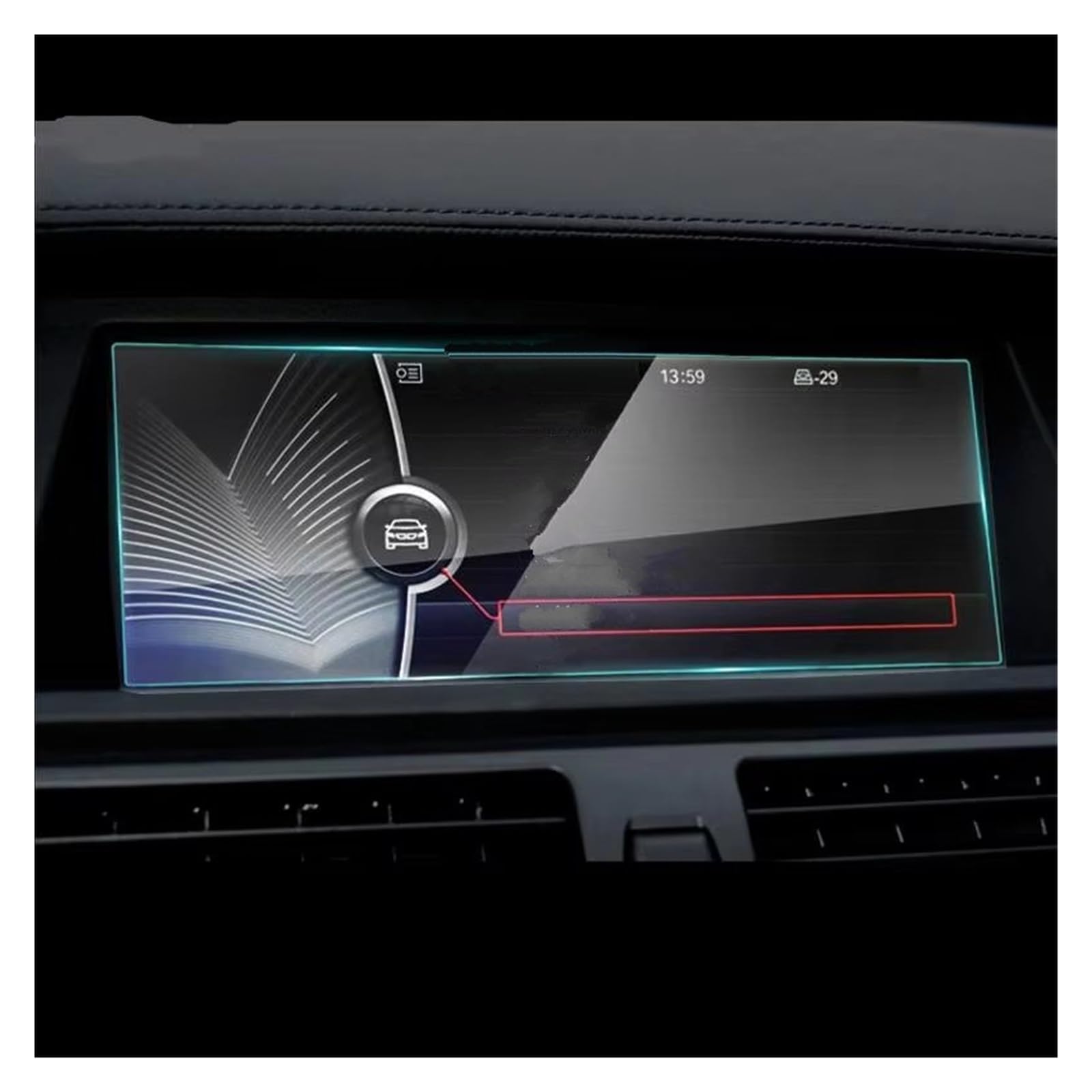 Displayschutz-Folie Für X5 Für X6 E70 E71 2008-2013 Autoinnenraum GPS-Navigationsfolie LCD-Bildschirm Gehärtetes Glas Schutzfolie Kratzfest Navigation Schutzfolie von BWVMVB