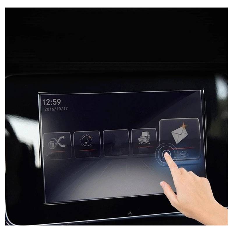 Displayschutz-Folie Für X5 Für X6 E70 E71 2008-2013 Autoinnenraum GPS-Navigationsfolie LCD-Bildschirm Gehärtetes Glas Schutzfolie Kratzfest Navigation Schutzfolie von BWVMVB