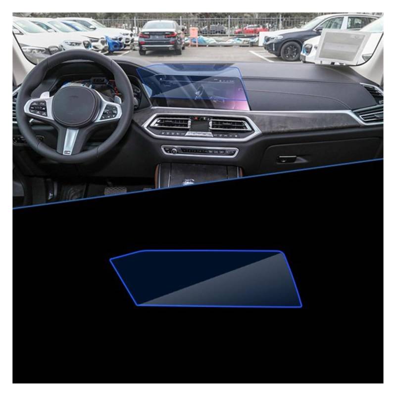 Displayschutz-Folie Für X5 MK4 G05 2019~2022 Autonavigationsinstrument Auto Rücksitzanzeige Film Touch Vollbildschutz Gehärtetes Glas Navigation Schutzfolie von BWVMVB