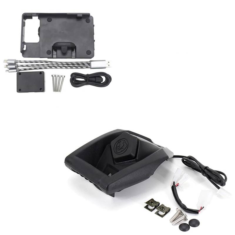 GPS Navigationshalterung Motorrad NEU Für NMAX Für Xmax 125 Für N-MAX 155 Für X-MAX 300 400 GPS-Telefon-Navigationshalterung USB-Ladeanschluss Halter Halterung Motorrad GPS Stange(B) von BWVMVB