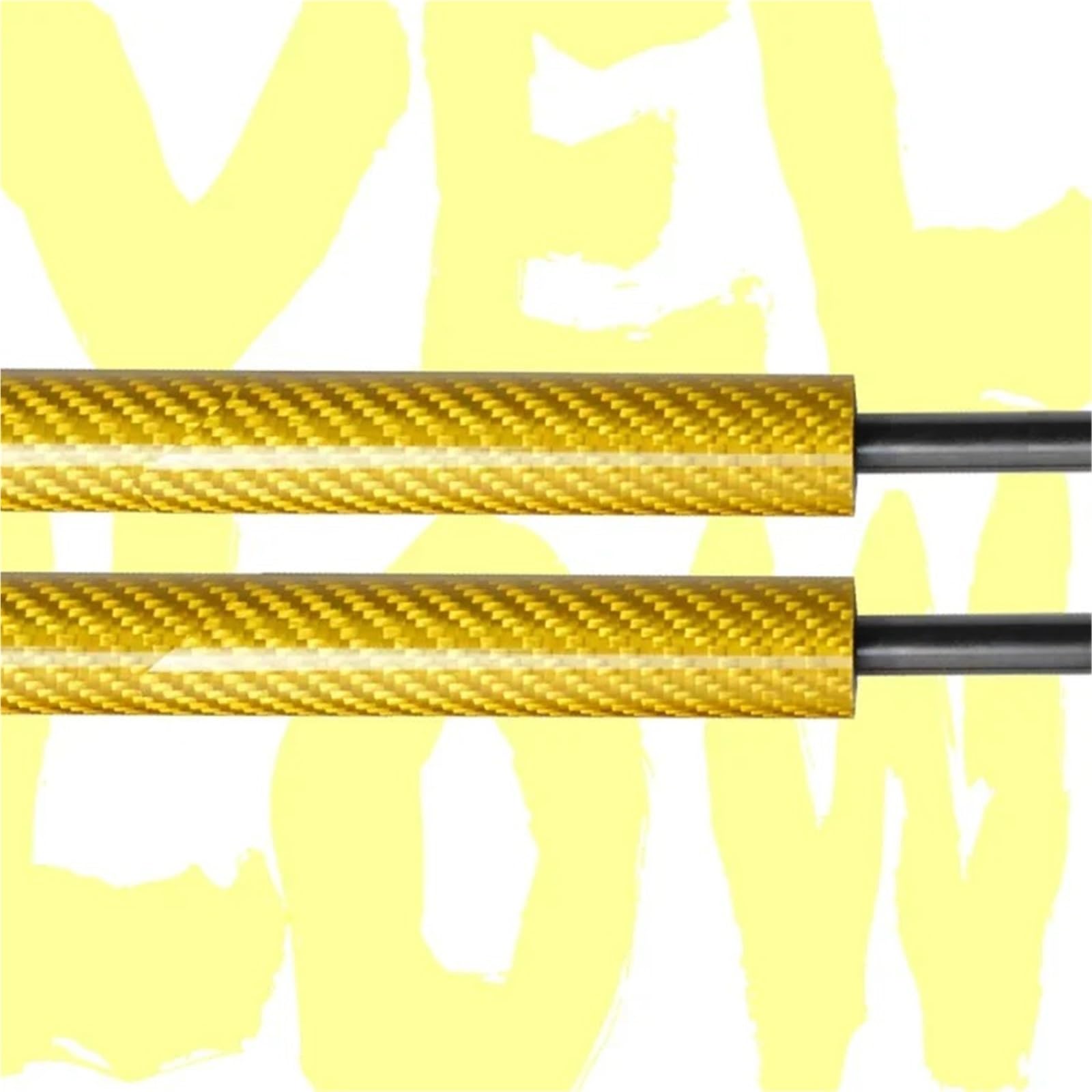 Heckklappe Gasfeder Heckklappen-Hebestützen Mit Spoiler Kofferraum Gasdruckfedern Federn Dämpfer Für Nissan Skyline R33 2-türiges Coupé 1993–1998 Kofferraum Gasfeder(Yellow Carbon Fiber) von BWVMVB