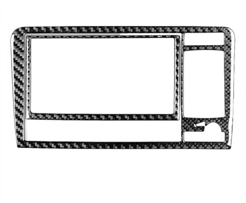 Interieurleisten Für A3 S3 8P 2006 2007 Zentrale AC Radio CD Navigation Panel Set Trim Abdeckung Auto Innen Aufkleber Auto Interior(Black A) von BWVMVB