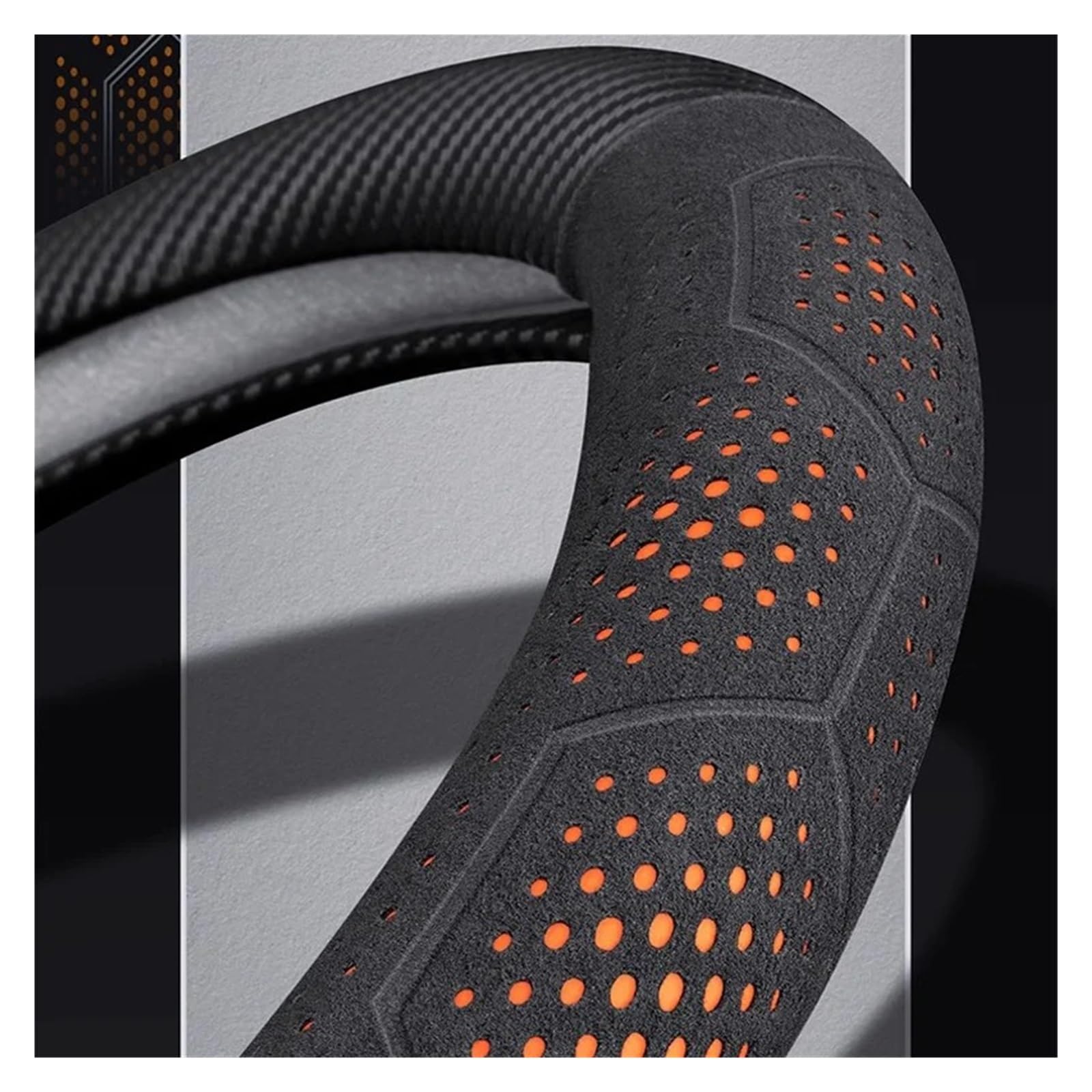 Lenkradbezug Für F10 Für F15 Für F20 Für F25 Für F30 Für G20 Für G30 Für G05 Auto Carbon Faser Anti-Slip Lenkrad Abdeckung Lenkradabdeckung(Carbon Fiber Blue) von BWVMVB