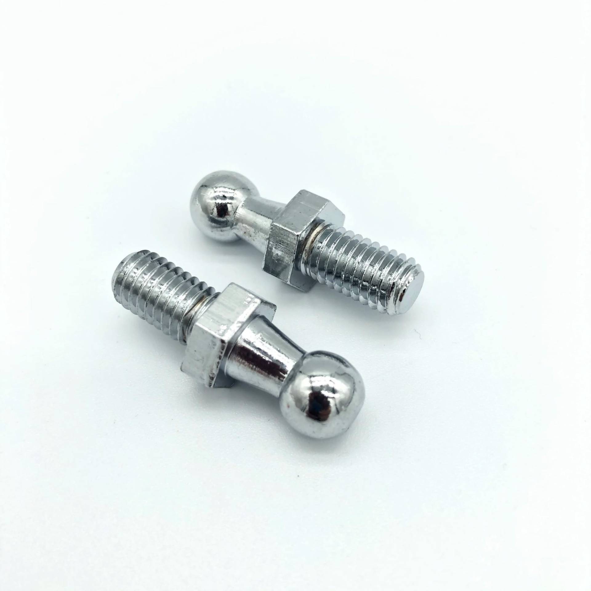 Motorhauben Gasfeder 2X 10mm M8 M6 Universal Kofferraum Motorhaube Gasdruckfeder Endstück Anschluss Kugelumlaufspindel Bolzenstift Mit Dichtungsmutter Für Federhubstützen Gasfeder Motorhauben(M6) von BWVMVB